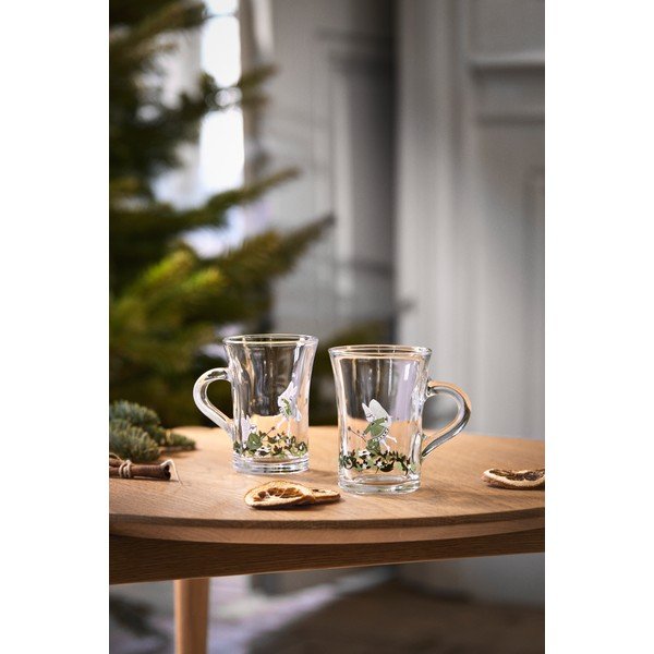 Căni 2 buc. din sticlă 230 ml  cu model de Crăciun Christmas – Holmegaard-image-2