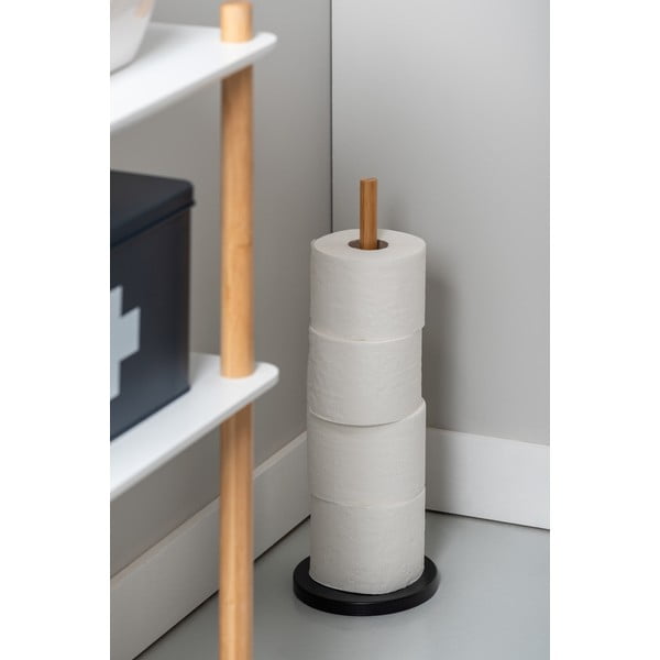 Suport pentru hârtie igienică din bambus   Clean – PT LIVING-image-1