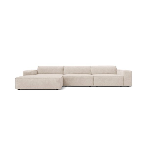 Colțar modular crem (cu colț pe partea stângă/cu șezlong) Jodie – Micadoni -image-1