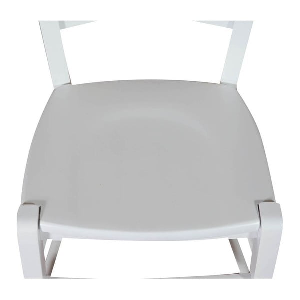 Scaun din lemn de fag Biscottini Alpha, alb-image-2