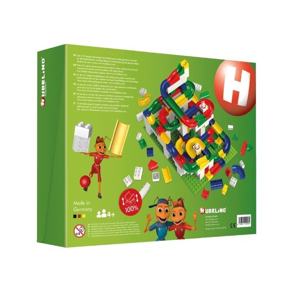 Kit de construcție pistă cu bile Hubelino, 213 piese-image-4