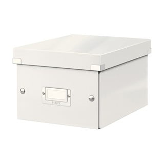 Cutie de depozitare din carton cu capac albă Click&Store - Leitz