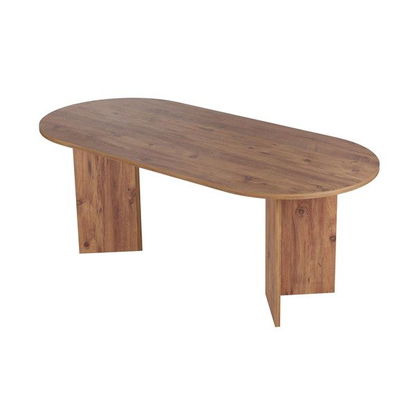 Masă de dining cu aspect de lemn de pin 90x200 cm Sabella – Kalune Design-image-3