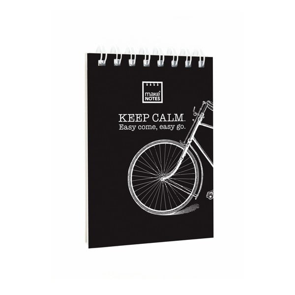 Bloc notițe Makenotes Bike, A7, negru