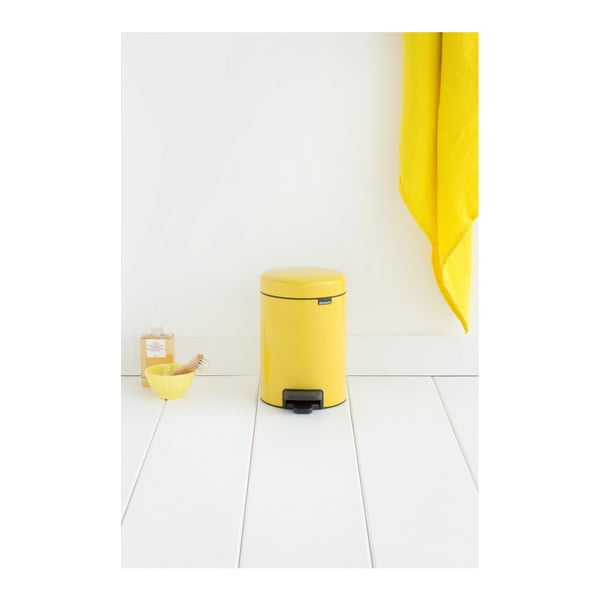 Coș de gunoi cu pedală Brabantia Newicon, 3 l, galben-image-1