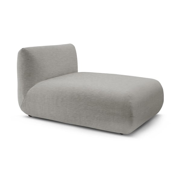Modul pentru canapea bej cu tapițerie din catifea reiată Lecomte – Bobochic Paris-image-3