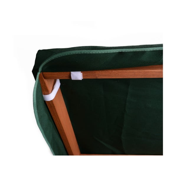 Balansoar de grădină verde/ din lemn Vegas Lux - Rojaplast-image-4