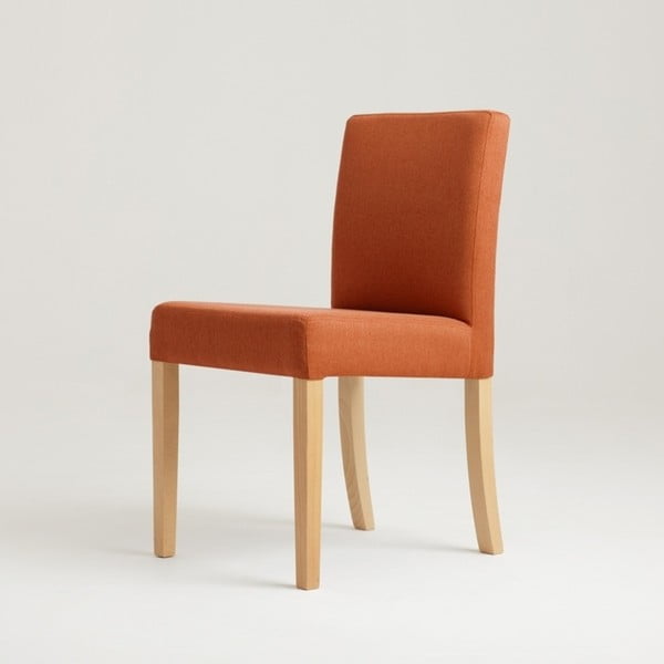 Scaun cu picioare din lemn de fag Wilton, portocaliu