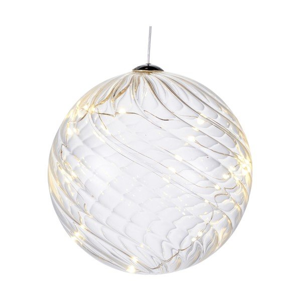 Decorațiune cu lumină LED Sirius Wave Ball, Ø 13 cm