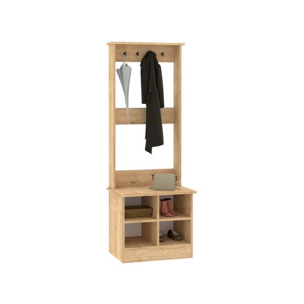 Set pentru hol cu aspect de lemn de stejar Fasitano – Kalune Design-image-2