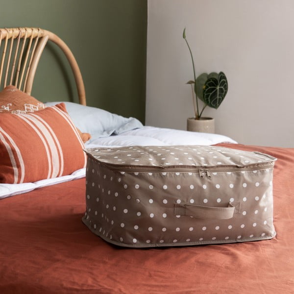 Husă mică pentru depozitare îmbrăcăminte Compactor Dots, bej-image-1