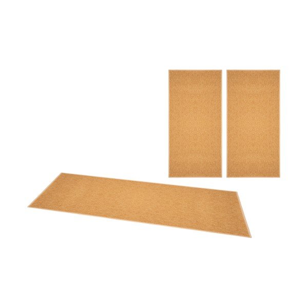 Set 3 covoare tip traversă BT Carpet Casual, portocaliu