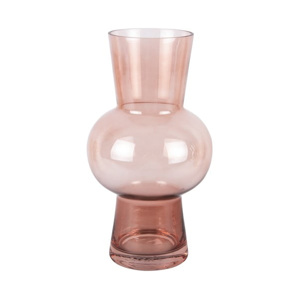 Vază roz-deschis din sticlă Gleam Sphere – PT LIVING