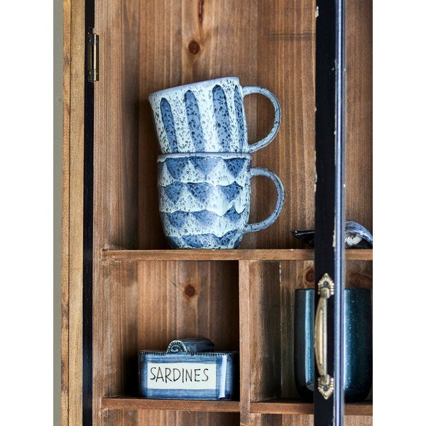Vitrină neagră din lemn de brad suspendată 50x80x14 cm Hazem – Bloomingville-image-4