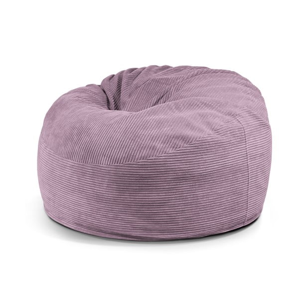 Fotoliu bean bag mov cu tapițerie din catifea reiată Om 110 – SLOWDOWN