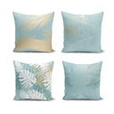 Set 4 fețe de pernă Minimalist Cushion Covers Lagoon, 55 x 55 cm