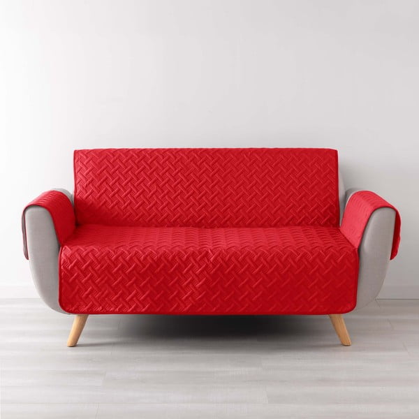 Husă roșie protectoare pentru canapea cu 3 locuri Lounge – douceur d'intérieur