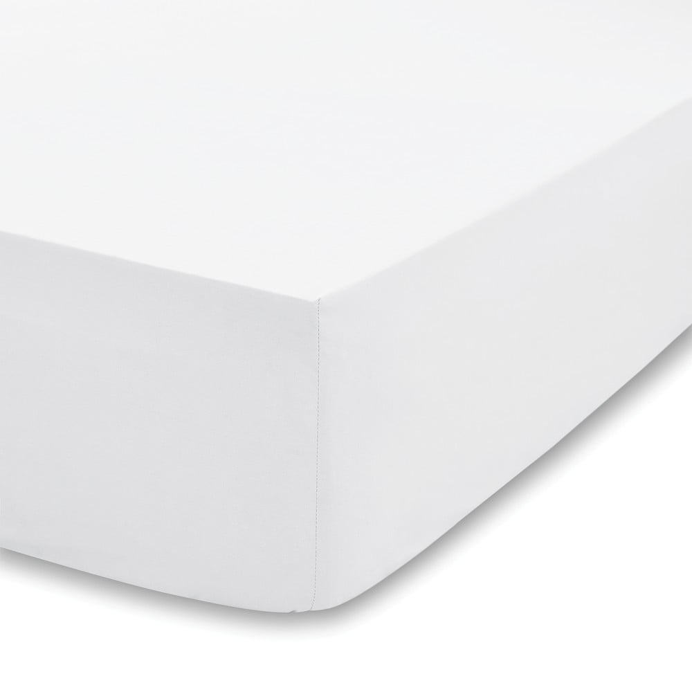 Cearceaf alb din amestec de tencel cu elastic 150x200 cm – Bianca