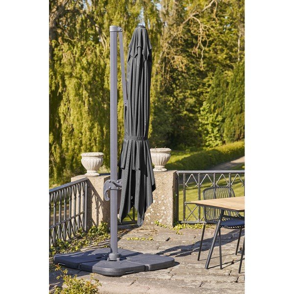 Umbrelă de soare neagră ø 295 cm Baza – House Nordic-image-4