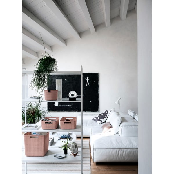 Coș de depozitare de depozitare din plastic Jute – Curver-image-2