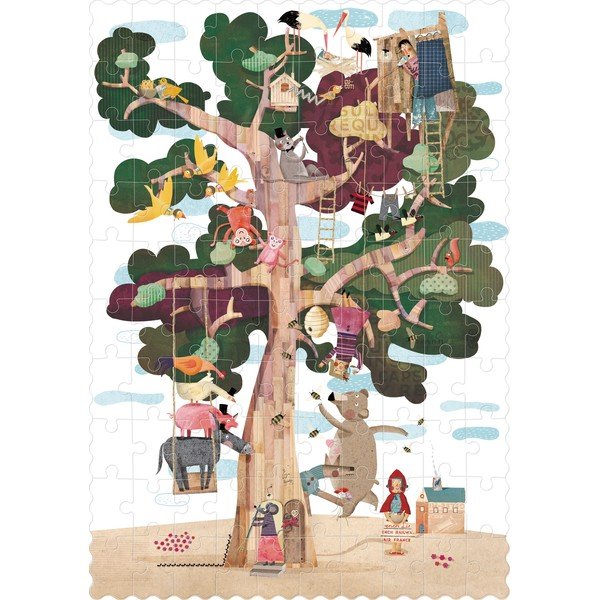 Puzzle de buzunar cu 2 fețe Londji Copacul meu, 100 piese-image-2