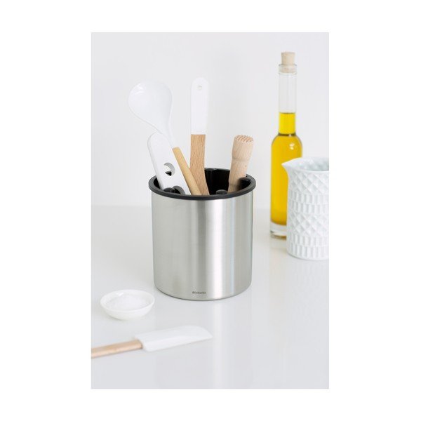 Suport pentru accesorii de spălat argintiu mat din metal – Brabantia-image-1