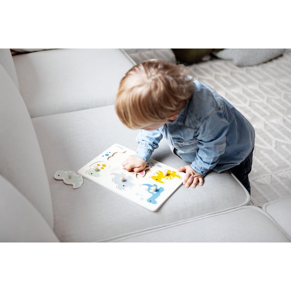 Puzzle (număr de piese 6) de inserat din lemn Dinosaurs – Kindsgut-image-2