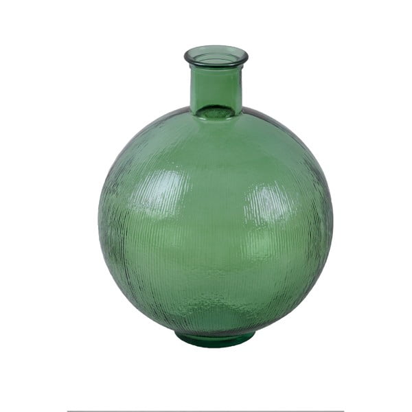 Vază din sticlă reciclată Ego Dekor Artemis, înălțime 42 cm, verde