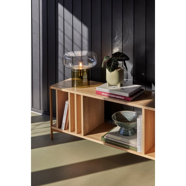 Lampă de masă din sticlă verde Crave - Hübsch-image-1