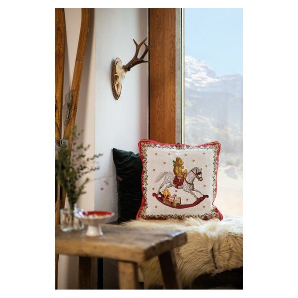 Pernă decorativă din bumbac cu motiv de Crăciun Villeroy & Boch Toys Fantasy, 45 x 45 cm-image-1