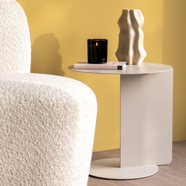 Măsuță auxiliară rotundă din oțel ø 40 cm Salsa – Spinder Design-image-4