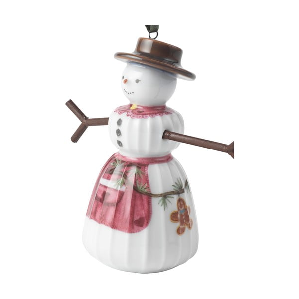 Ornament de Crăciun pictat manual din porțelan ø 4,5 cm Hammershøi Snowwife – Kähler Design-image-2
