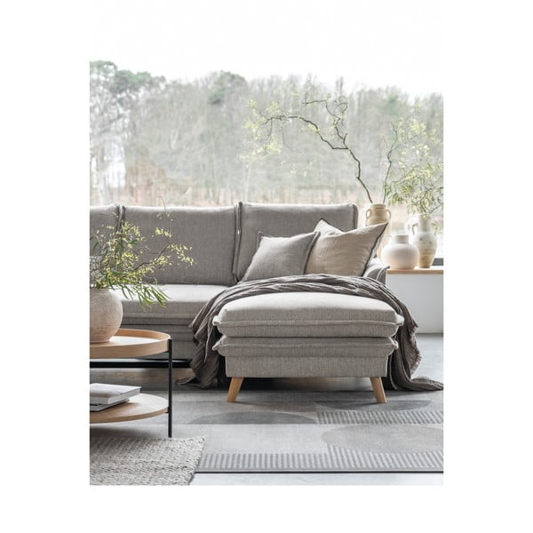 Colțar grej extensibil/cu spațiu de depozitare (cu colț pe partea dreaptă/cu șezlong) Charming Charlie – Miuform-image-4