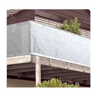 Paravan pentru balcon alb din plastic 500x90 cm - Garden Pleasure