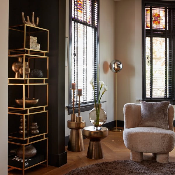 Măsuță auxiliară rotundă din metal ø 29 cm Dakwa – Light & Living-image-1