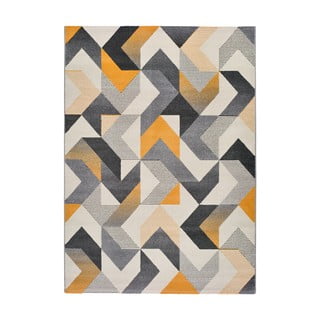 Covor Universal Gladys Abstract, 160 x 230 cm, portocaliu-gri