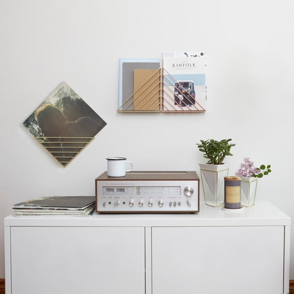 Set 2 ghivece din ceramică și cadru auriu Umbra Trigg-image-4