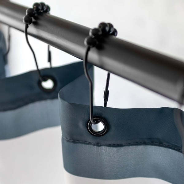 Cârlige pentru perdea de duș  negre 10 buc. Aqua – Mette Ditmer Denmark-image-2