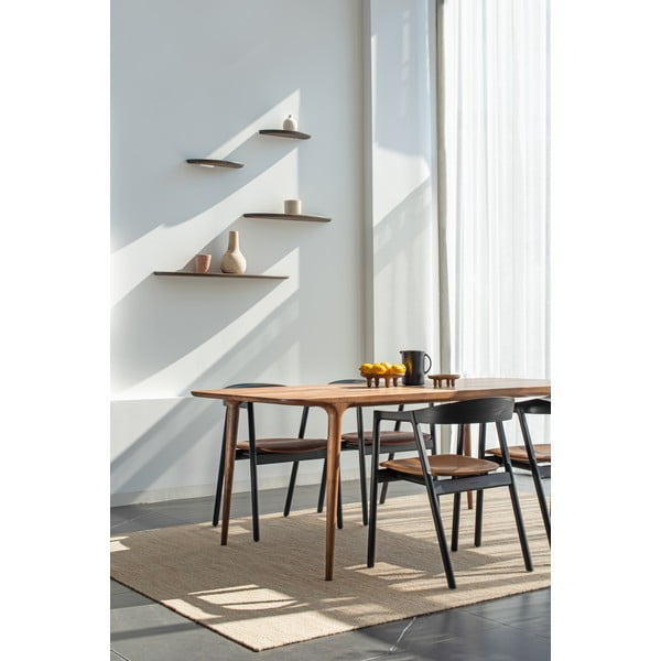 Masă de dining din lemn de nuc 90x180 cm Fawn – Gazzda-image-1