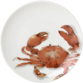 Farfurie roșie din porțelan ø 20 cm Crab - IHR
