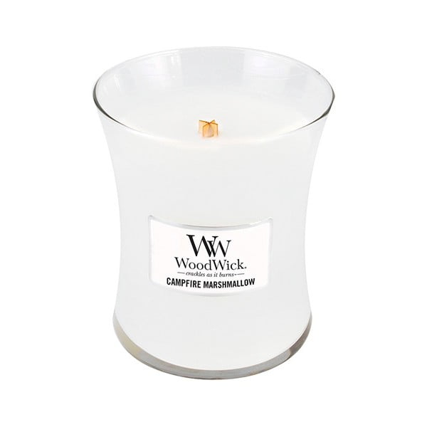 Lumânare parfumată WoodWick, aromă de bezele, 60 ore