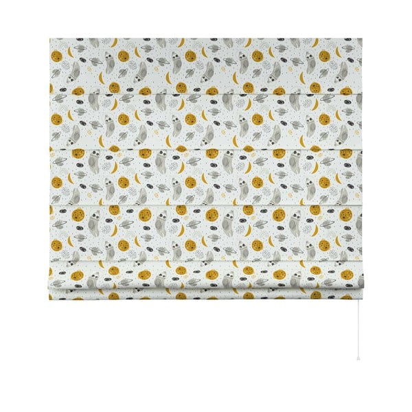 Jaluzea pentru copii galbenă-albă 170x160 cm Magic - Yellow Tipi-image-3