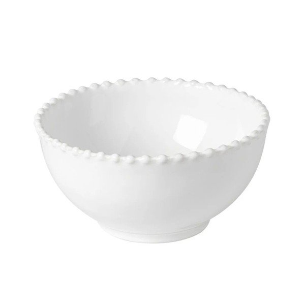 Bol din gresie ceramică Costa Nova Pearl, ⌀ 16 cm, alb