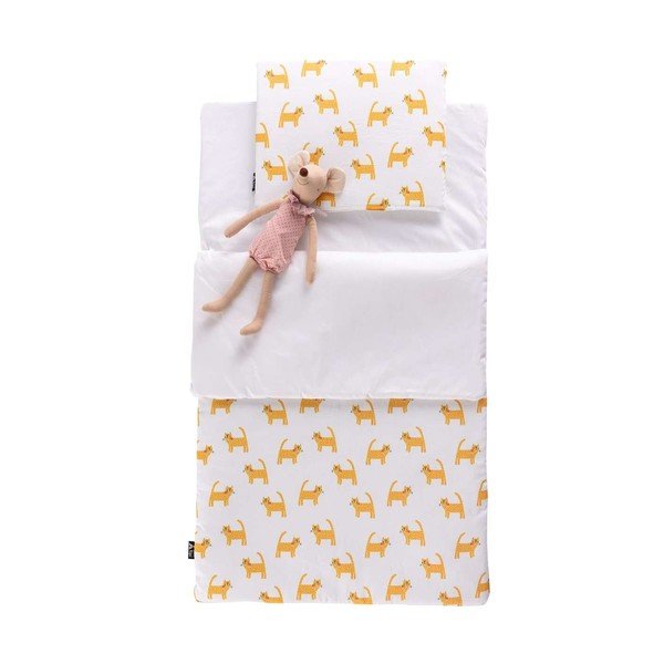 Sac de dormit pentru copii Yellow Cats - Yellow Tipi-image-1