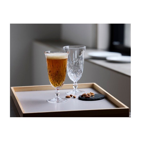 Set de pahare 4 buc. de bere 
din sticlă de cristal
 400 ml Melodia – Lyngby Glas-image-1