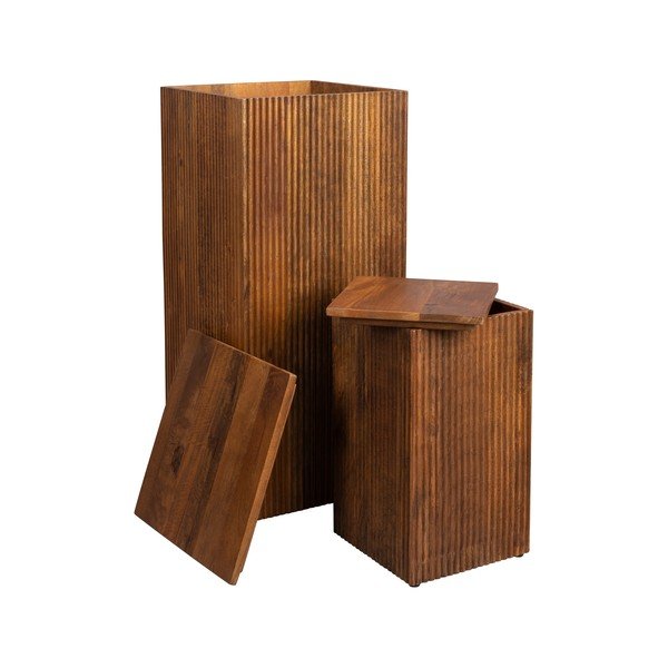 Suporturi pentru flori 2 buc. din lemn (înălțime 80 cm) Ribble – Dutchbone-image-2