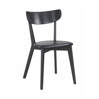Scaun de dining din lemn de stejar Rowico Ami, negru