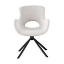 Set de scaune de sufragerie alb cu cotiere 2 buc. tapițat Amorim – House Nordic