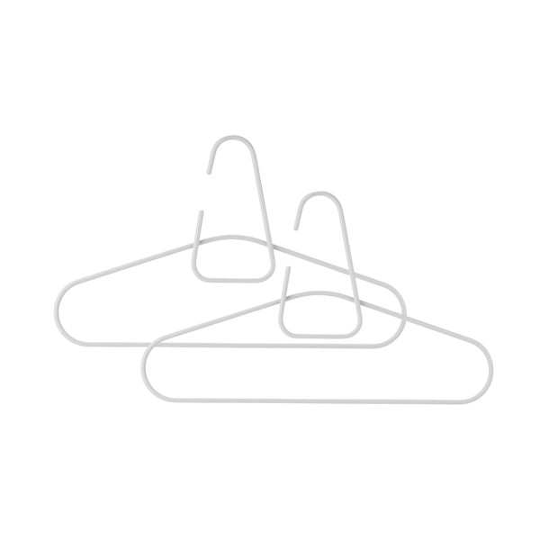 Set 2 umerașe din metal Zone A, gri deschis-image-1