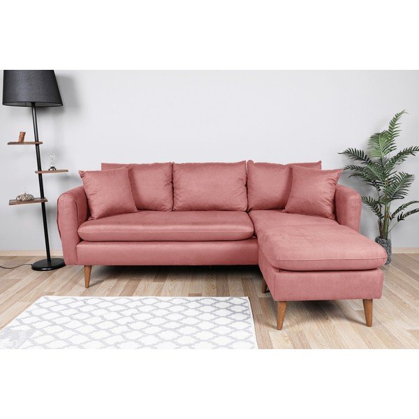 Canapea roz-deschis 215 cm Sofia – Balcab Home-image-1